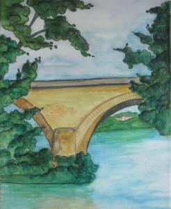 Aquarelle sur toile 