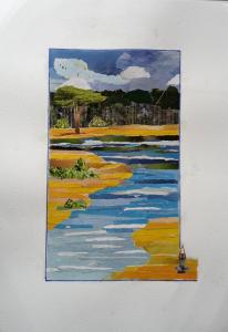 Clarens le lac coté sud, collage