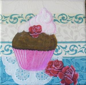 Cupcake a la rose