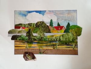 De l'autre coté de Garonne, La Réole (33) collage