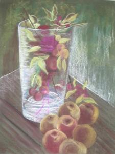 vase et pommes