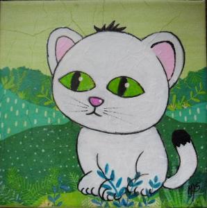Le chat blanco