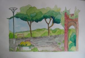 Le mur des allées, Le Mas D'Agenais (47)