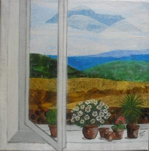 par la fenêtre