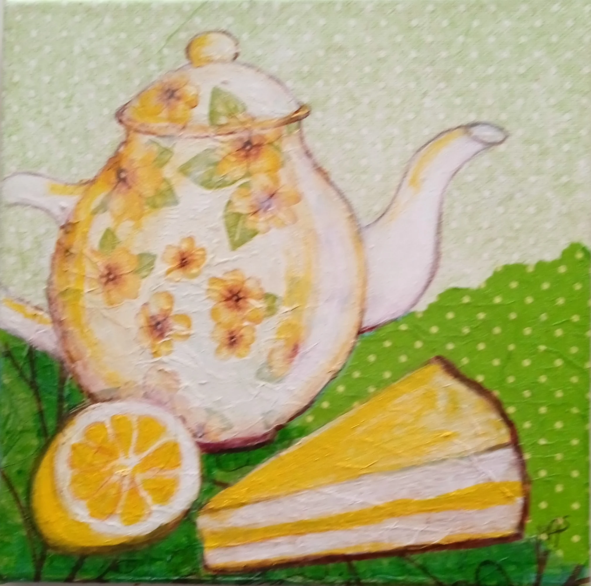 Part de cake au citron