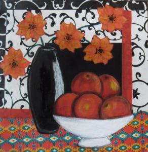 Pommes et fleurs