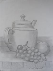 nature morte aux raisins