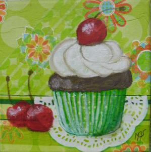 Cupcake à la cerise