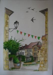 au coin de la rue, Labastide-d'Armagnac (40)