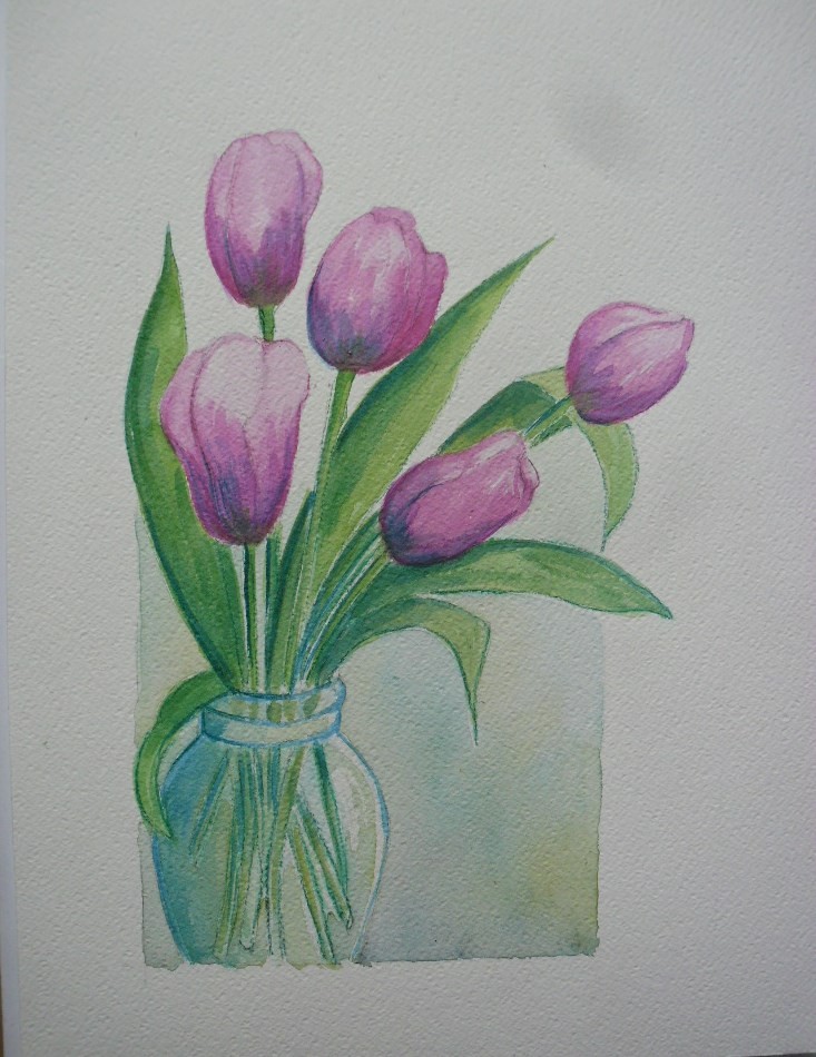 Vase tulipes
